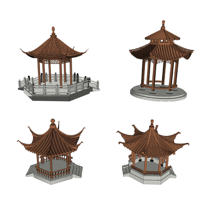 Chinese-style ancient pavilion