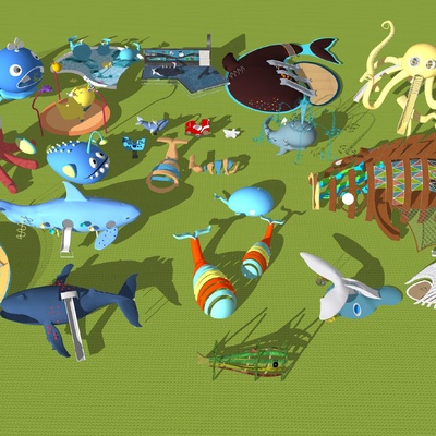 Modern marine fish theme children's amusement facilities