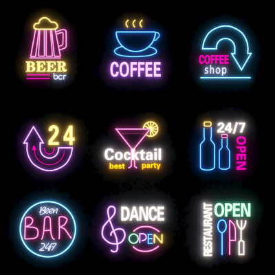 Modern neon sign