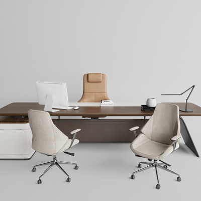 Modern boss office desk and chair