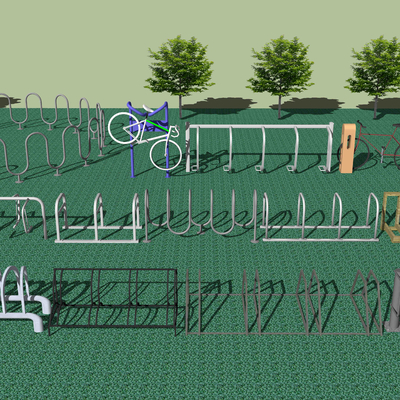 Modern bicycle rack