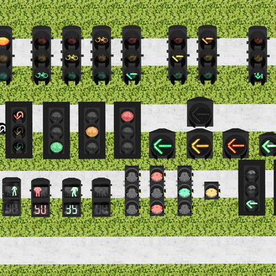 Modern traffic lights traffic facilities