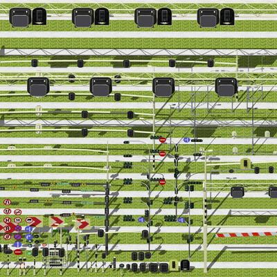 Modern traffic lights traffic facilities