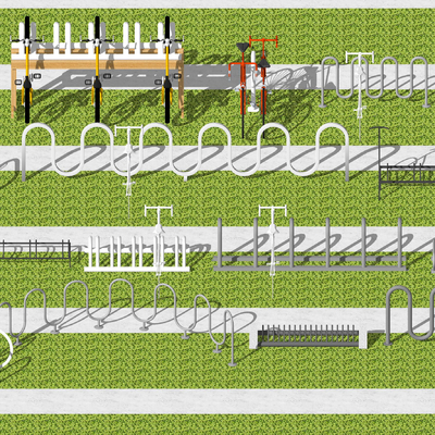 Modern Bicycle Parking Bar