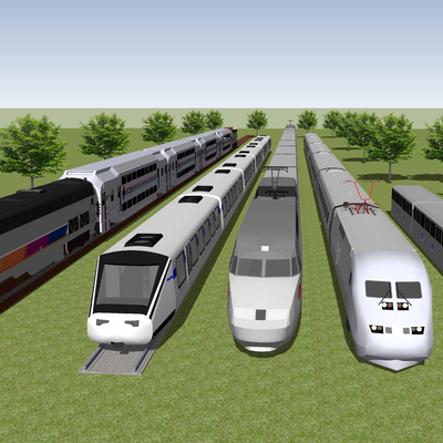 Modern train high-speed train