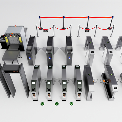 Modern access control security gate door