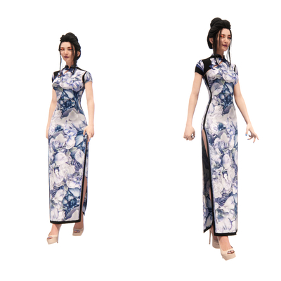 modern cheongsam beautiful figure