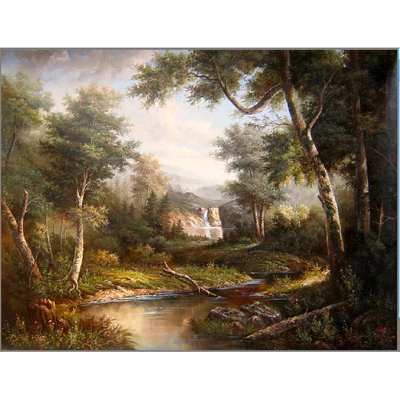 Landscape oil painting