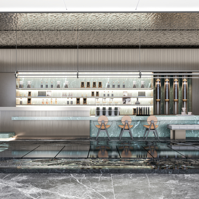 Modern Affordable Luxury Style Bar Counter