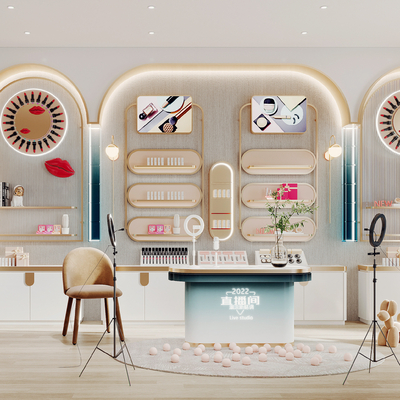 Modern cosmetics store studio