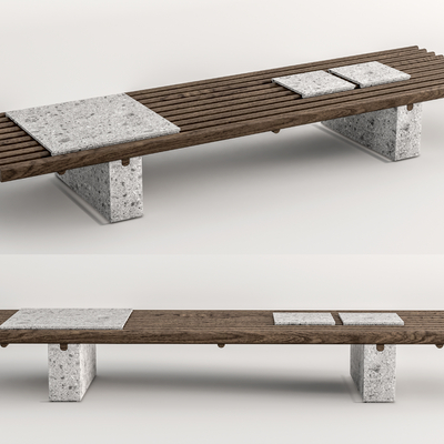 Modern outdoor bench