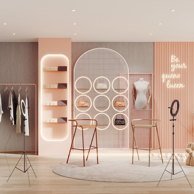 Modern clothing store studio