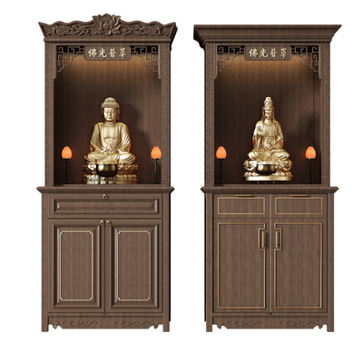 Neo-Chinese Style Niche Decorative Cabinet