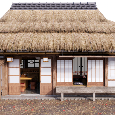 Japanese-style Thatched House Tavern Inn