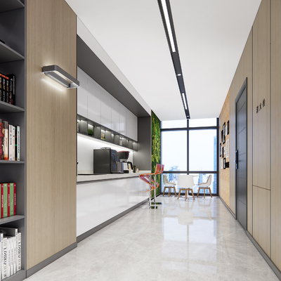 Modern office area pantry