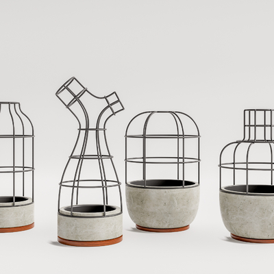 Industrial wind vase ornaments