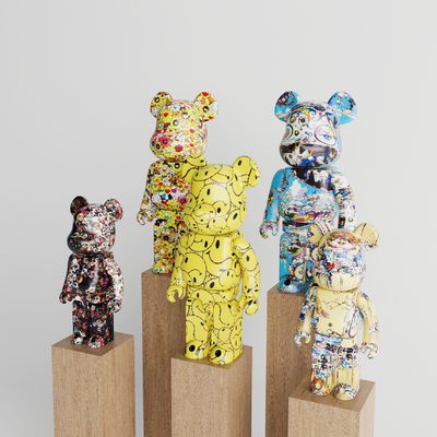 Modern violent bear doll ornaments