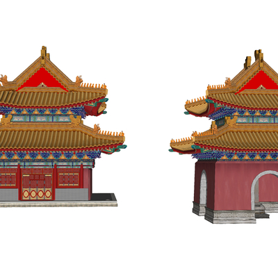 Chinese ancient temple appearance