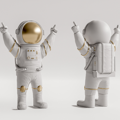 Modern Astronaut Sculpture Ornaments