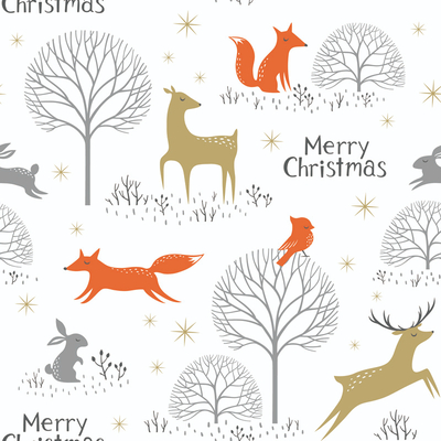 Seamless Cartoon Animal Pattern Wallpaper