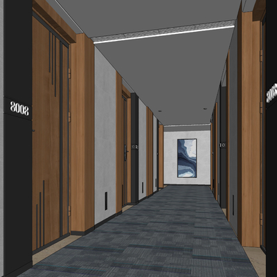 Modern Room Corridor Away