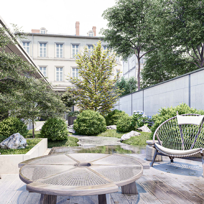 Modern Courtyard Garden