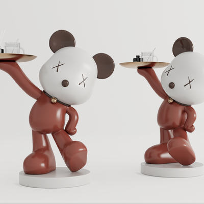 Modern Bear Sculpture Ornaments