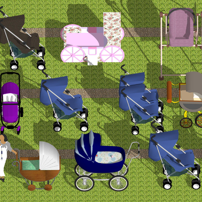 Modern baby carriage