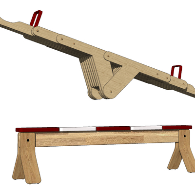 Modern children's seesaw