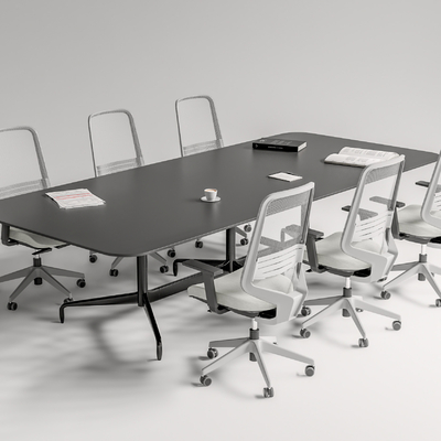 Modern Conference Table and Chair