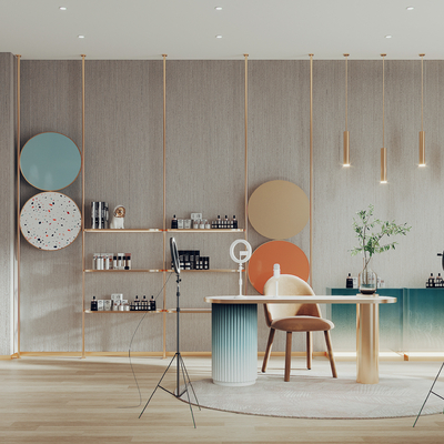 Modern cosmetics store studio