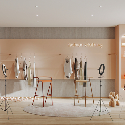 Modern clothing store studio