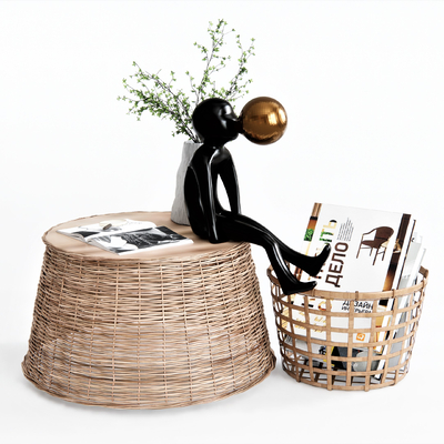 Nordic Rattan Bamboo Basket