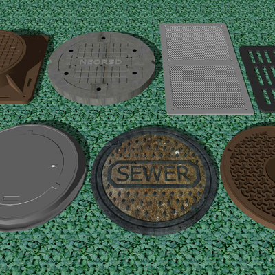 Modern manhole cover room