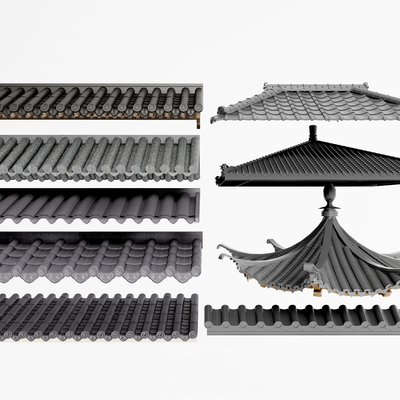 Chinese-style eaves components