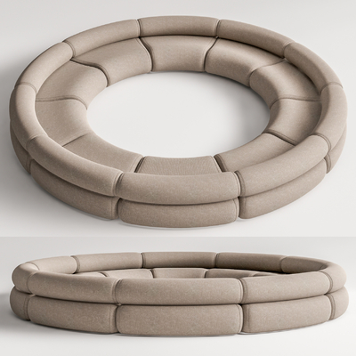 Modern fabric round sofa