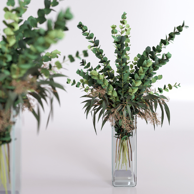 Modern Green Branch Vase Ornaments