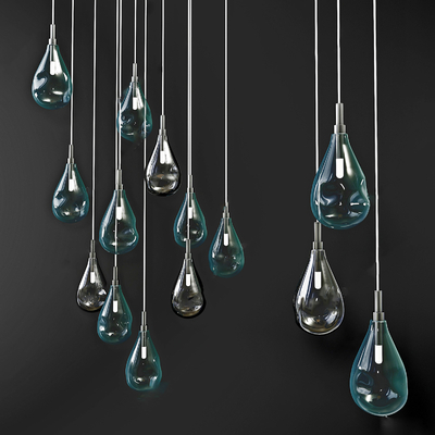 Modern water drop decorative chandelier