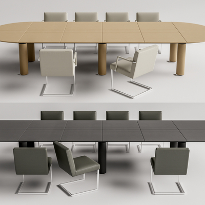 Modern Conference Table and Chair