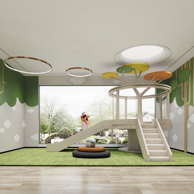 Modern kindergarten children's entertainment area