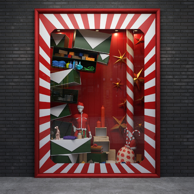 modern shop window