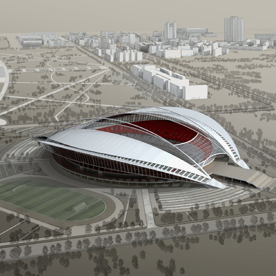 modern stadium