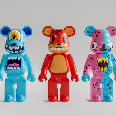 Modern violent bear doll ornaments