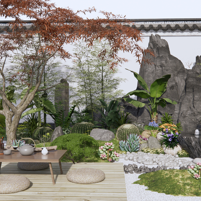 New Chinese Garden Landscape