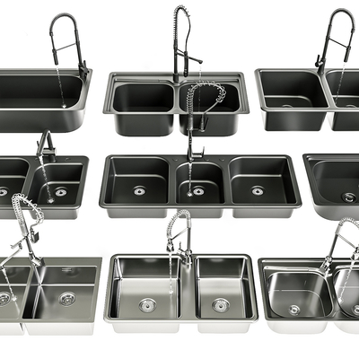 Modern stainless steel sink