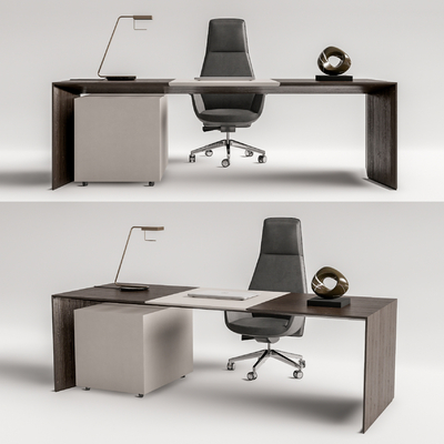 modern office desk and chair