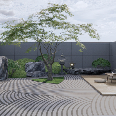 New Chinese Zen Courtyard