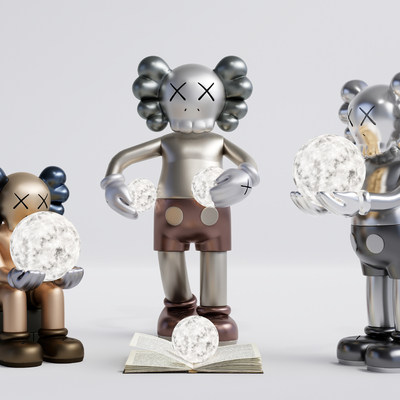 modern kaws doll ornaments