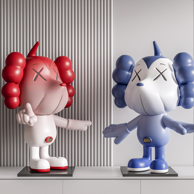 Modern KAWS Tide Sculpture Ornaments