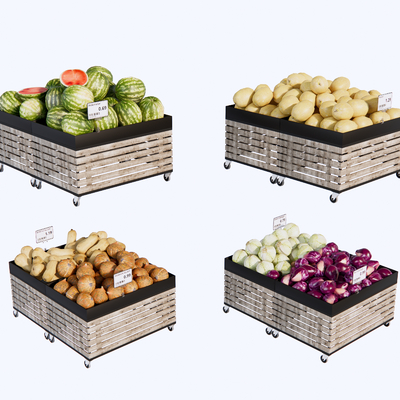 Modern fruit and vegetable stand